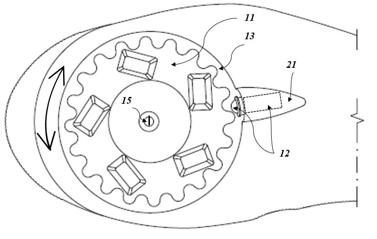 Patent Figure - Rotor in Sole